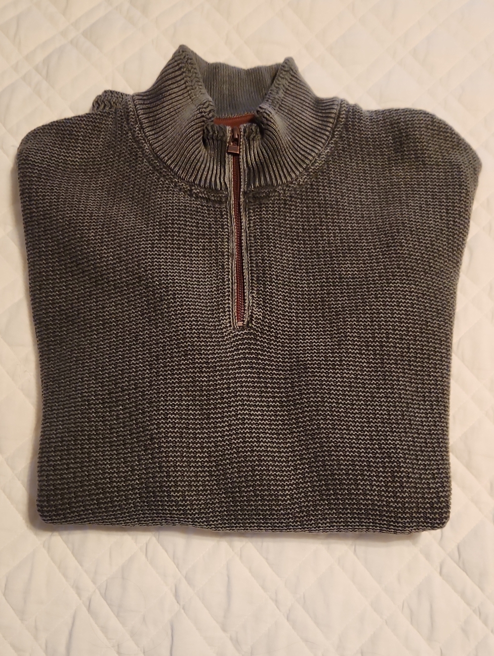 Carbon2Cobalt Men's  Quarter-Zip Knit Sweater, size XL - Picture 2 of 11